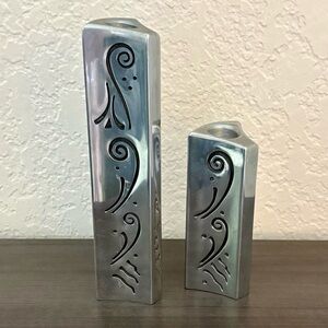 Lenox Spyro Metal Candle Holders